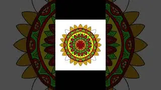 creative mandala design #shorts #youtubeshorts #procreate #digital #art