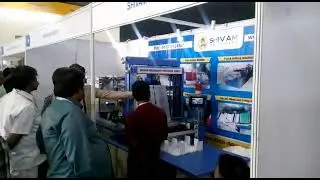 pack plush exhibition hydrabad shivam machinery sealling cutting machine double decker
