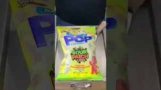Candy Pop popcorn Sour Patch kids homemade ice cream rolls. #shorts #candypop
