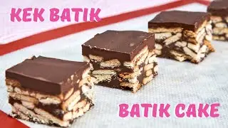 Non Bake Kek Batik / Батик-торт с шоколадным ганашем