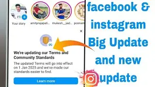 Facebook And Instagram We`re Updating Our Terms And Community Standards 2025 | New Update 2025