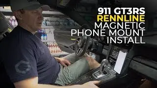 911 GT3RS: Rennline Magnetic Cell Phone Mount Install