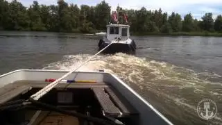 Trekproef en spelevaren met Scoutingslepers in de Biesbosch 09-07-2017