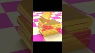 Golden cream cheese #cgi #shorts #c4d #food
