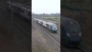 Class 805 passing at speed #railway #trainvideos #train #trains #evero #trainsatspeed #awc #avanti