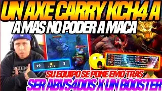 😲UN AXE CARRY SMURF ABVS4 a MAS no PODER a MACARIUS😲SU EQUIPO se PONE EMO tras no PODER HACER NADA