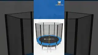 Trampoline 366 cm met veiligheidsnet blauw