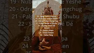 LOS 25 DISCIPULOS PRINCIPALES DE GURU RINPOCHE #buda #tibet