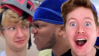 KSI Teaches TommyInnit To Ride A Bike Reaction