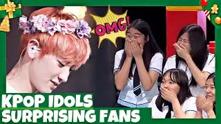KPOP IDOLS SURPRISE FANS (BTS, EXO, GFRIEND, SHINEE, CLC AND MORE..)
