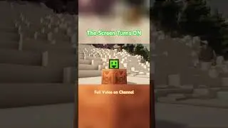The Screen Turns ON - Fire #lore #minecraft #gaming #minecraftlore #mc #minecraftshorts