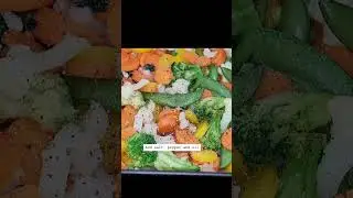 Air frying Frozen Vegetables  #shorts #airfryer #airfryerrecipes #easyrecipes