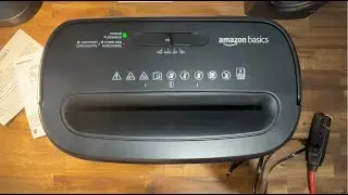 Amazon Basics Paper Shredder Unboxing - No Commentary