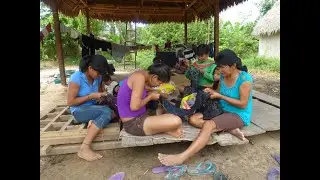 Die geometrische Musterkunst der Shipibofrauen am Amazonas/Peru