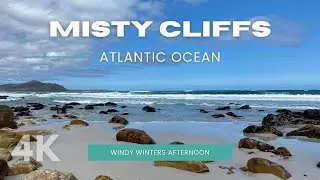 Misty Cliffs Cape Town | Majestic 4K Winter's Afternoon at Misty Cliffs | Waves & Ambient Background