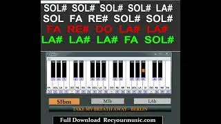 Take My Breath Away Top Gun  #pianotutorial #chord #easypiano  #music #accordi #piano