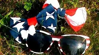 DIY | AMERICAN FLAG Sunglasses + Bows