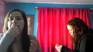 Chubby bunny challenge!!! By me nd baylee!!!