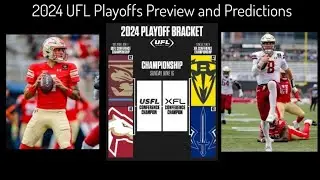 2024 #UFL Playoffs Preview and Prediction #uflfootball #ufl