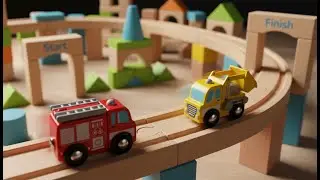 Epic Marble Race: Fire Truck vs Builder Crew! HABA Kullerb&uuml; City ASMR [Intense 4K Win 2026]