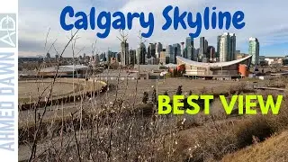 Amazing Calgary City Skyline View From Scotsman&rsquo;s Hill | | Calgary 4K Travel