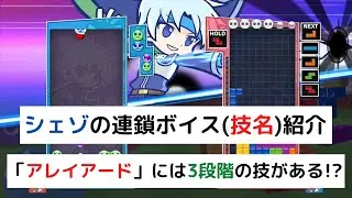 シェゾの連鎖ボイス(技名)を紹介【ぷよぷよテトリス2】