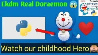 ❤️How to draw Doraemon Using Python | Draw Doraemon 🔥 | Source Code | Python Project #YouTube