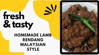Lamb rendang Malaysia style. Serve with Nasi Lemak (coconut Rice) Malaysia Rendang Recipe | homemade