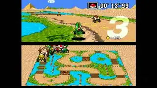Super Mario Kart Horizons: Sparkle Oasis 2 as Yoshi at 100cc