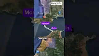 Марокко и Испания всего в 8 милях друг от друга #шорты