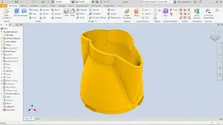 Autodesk Inventor Vase with Surfaces