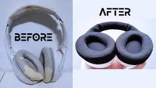 NEW Replacement Earcups For Creative Zen Hybrid Headphone - Unboxing & Fitting
