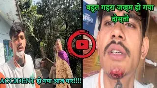 गांव की बाजार में हुआ एक्सीडेंट 🤕 Thudi Hui Bhuss 🚑