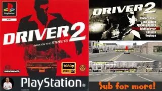 Driver 2 &ndash; Multiplayer Cop's 'n' Robbers Gameplay on PS1 (PlayStation 1)