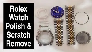 Polishing $50 fake Rolex|watch Restoration|Scratch Removal