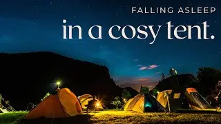 ASMR British Accent : Black Screen. RELAX & Fall Asleep In Your Tent Role-play.