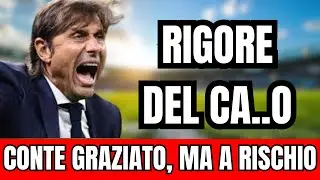 DURA SQUALIFICA PER CONTE IN INTER-NAPOLI DAGLI ARIBITRI