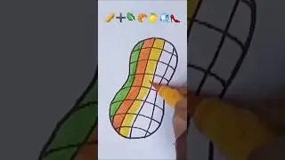 🥜➕🥬🍊🐠🧊👠#setisfaying #viral#shorts #tanyadrawingcolour