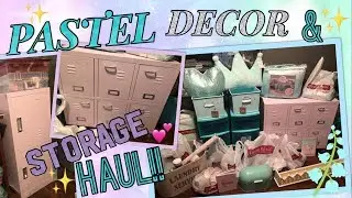PASTEL HOME SENSE/HOME GOODS HAUL!!! SEPT, 2018! STORAGE, DECOR & UNICORNS!!