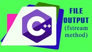 C++ Playlist for Beginners | Video No.32 | Output in text file ( fstream method)