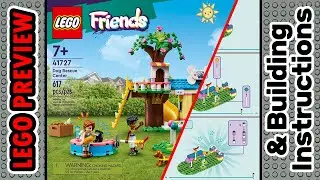 PREVIEW: 41727, LEGO FRIENDS, Dog Rescue Center & Building Instructions! LEGO 2023