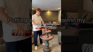 Установил винный фонтан в доме моих родителей
