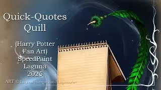 Quick-Quotes Quill - SpeedPaint by Laguna 2025 | Harry Potter Fanart | Drawing a magic object