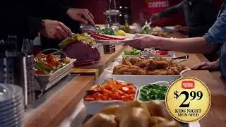 Golden Corral Kids night 3 washingtons commercial  2016