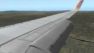 X-Plane 10 [HD] 737-800 landing in Frankfurt am Main