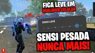 SAIUUU!!! SENSI LEVE em QUALQUER CELULAR M&Eacute;TODO ATUALIZADO SENSIBILIDADE LEVE & JOGO LISO FREE FIRE