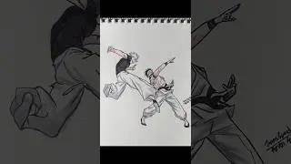 Gojo vs Sukuna speed drawing #gojo #sukuna #jujutsukaisen #drawing #mangaart