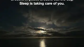 Sleep Is Taking Care Of Me