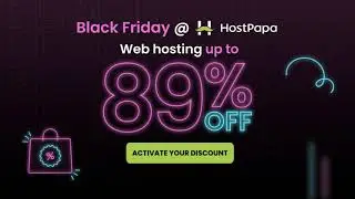Black Friday @ HostPapa: Up to 89% off web hosting! Looking for a sign? This is it.