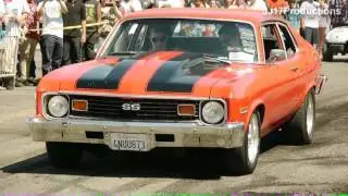 2012 Route 66 Rendezvous Burnout Contest. NHRA, Hot Rod, Cruisin.